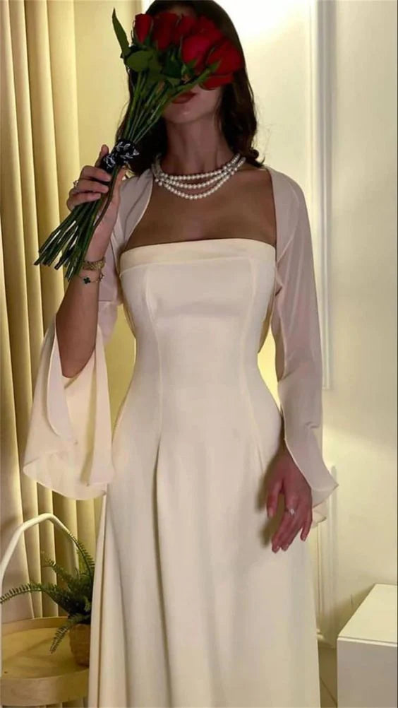 Schlichtes langes elegantes Abendkleid Ballkleid nv2031