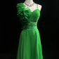 Green floral long chiffon ball gown evening dress party dress nv4396