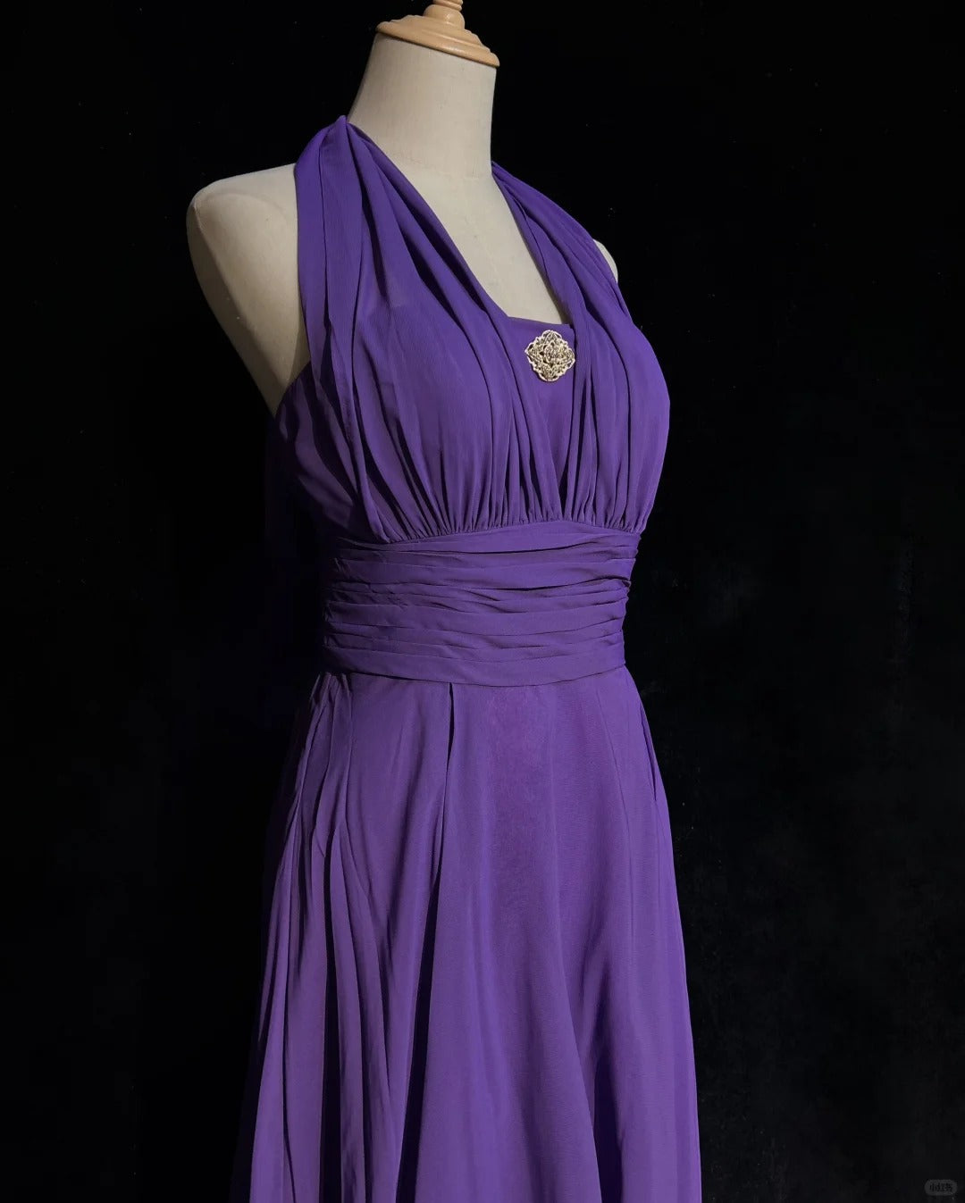 Purple Simple Long Chiffon Ball Gown Evening Dress Party Dress nv4391