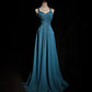 Blue Simple Long Chiffon Ball Gown Evening Dress Party Dress nv4392