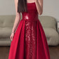 Robe de soirée longue en satin bordeaux brillant, élégante et longue, longueur au sol, robe de bal, robe de soirée nv4188
