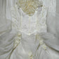 Beige Floral Elegant Long Tulle Ball Gown nv4779