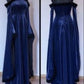 NiceVestidos - Robe médiévale en velours bleu NV5753