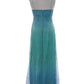 Blau glänzendes Mode-Farbverlaufsspray-Gold-Retro-elegantes Sling-langes Tüll-Ballkleid-Abendkleid-Partykleid nv2761 nv2761