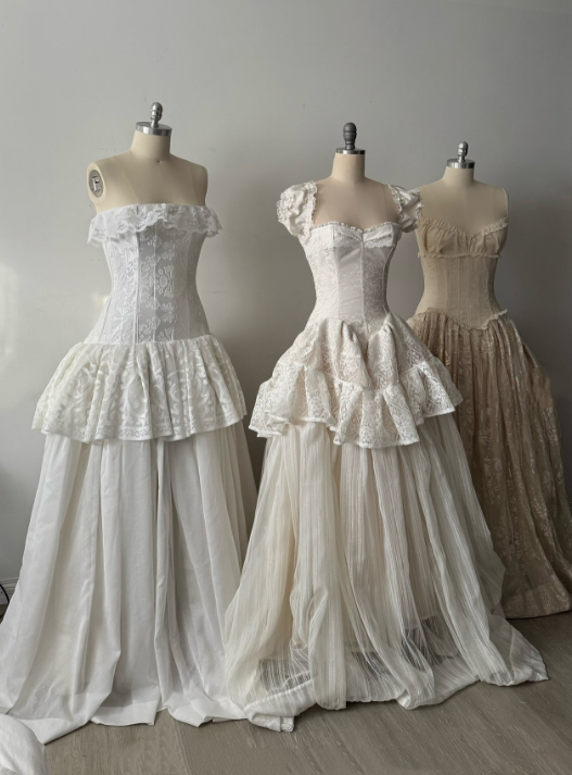 Neues Vintage-Hochzeitskleid, langes Kleid, Brautkleid NV6690