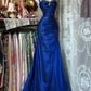 Elegantes langes Retro-Satinkleid NV6656