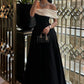 Robe de soirée élégante et charmante à une épaule dénudée et manches courtes, longue fente, robe de bal, robe de soirée nv2454