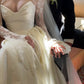 NiceVestidos - Robe de mariée longue blanche en dentelle à manches longues NV5837