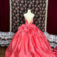 Rosa Blumen Elegante Anspruchsvolle Lange Bodenlange Ballkleid Abendkleid Brautkleid nv4174