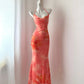NiceVestidos-Pink mermaid chiffon long travel holiday prom dress Nv5619