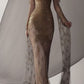 Gold Gorgeous Shiny Floral Long Pretty Mermaid Slim Off Shoulder Tulle Ball Gown Formal Evening Dress Prom Dress nv3856