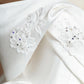 White Floral Applique Beading Elegant Fashion Long Satin Prom Dress Evening Gown Party Dress Wedding Dress nv4747