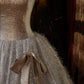 Sternengoldenes, funkelndes langes Prinzessinnenkleid NV6535