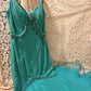 Blue Beaded Beautiful Mermaid Long Lace Tulle Ball Gown Evening Gown Party Dress nv4324