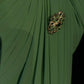 Green simple long chiffon ball gown evening dress party dress nv4393