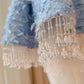 NiceVestidos - Robe courte bleue d'anniversaire, robe de soirée NV5940