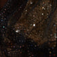 Dark Gold-Embroidered Dress, Mysterious Retro Long Shimmering Gown NV6537