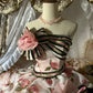 Rosa Blumen Prinzessin Tüll Bodenlanges Ballkleid nv5173