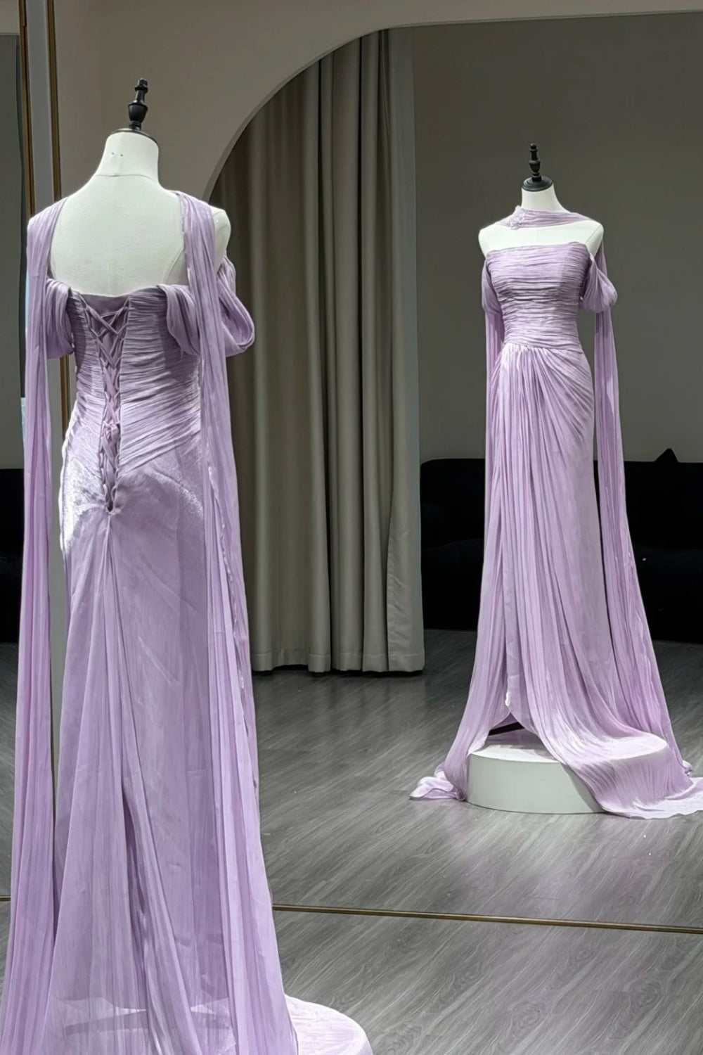 Purple Evening Dress Elegant Dress NV6721