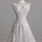 Robe de soirée blanche élégante en tulle et dentelle, tenue de bal, robe de mariée, nv4957
