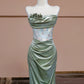 Robe de soirée élégante à fleurs style sirène, coupe ajustée, longue, longueur au sol, style bal, mode verte, nv4189