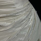 Elfenbeinweißes funkelndes Homecoming-Kleid, exquisites, perlenbesetztes, kurzes Satin-Ballkleid, Abendkleid, nv4382