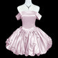 Robe courte en satin tendance pour anniversaire et bal de promo NV6599