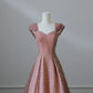 Pink Gold Shiny Sequins Elegant Long Satin Ball Gown Evening Dress nv4340