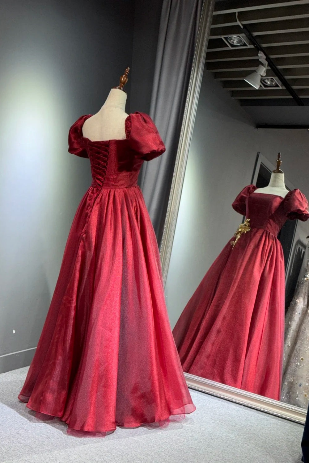 Rotes langes Tanzkleid NV6625