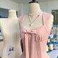 Robe de soirée courte en satin rose à nœud, robe de bal, robe d'anniversaire, nv4512