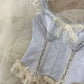 Robe de soirée courte en satin et tulle bleu clair, en dentelle douce, robe de bal, robe d'anniversaire, nv4520