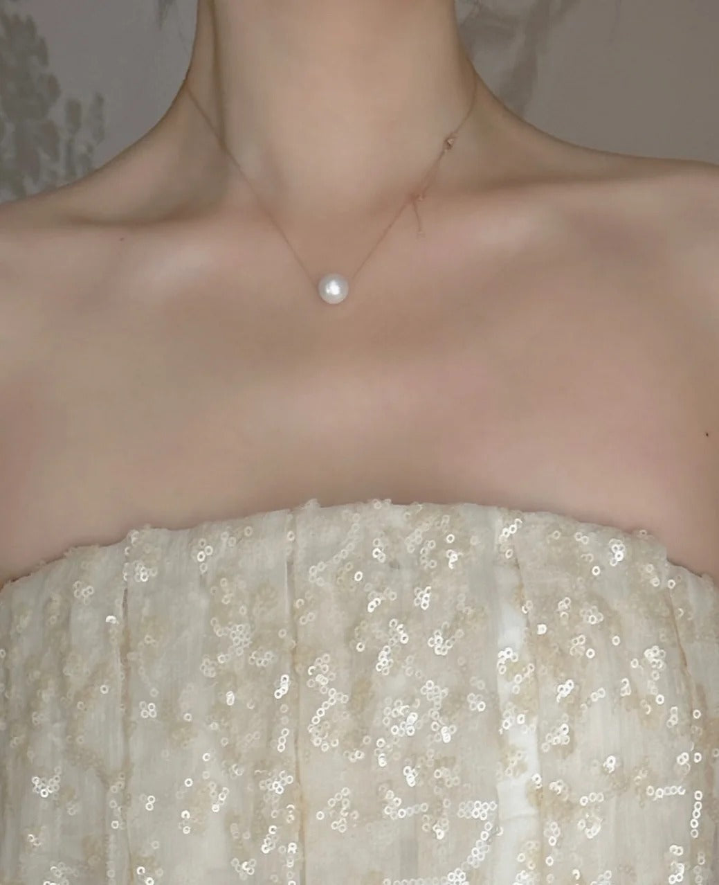 Elfenbeinweiß, wunderschön, exquisite Perlen, langes, bodenlanges Tüll-Ballkleid mit Pailletten, Abendkleid, Geburtstags-, Urlaubs- und Partykleid, nv4070