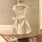Robe de bal blanche à perles, robe de soirée, robe d'anniversaire, robe de soirée, nv4443