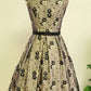 NiceVestidos -- Kurzes Homecoming-Kleid, Mädchenkleid, Retro-Outfit, Vintage-Kleid mit Netzstickerei, NV5662