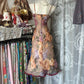 Homecoming-Kleid, Retro-Blumenmuster, mittellanges Chiffon-Ballkleid, NV5425
