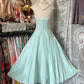 Robe de soirée courte en dentelle vert menthe, tenue d'anniversaire, de fête, nv4370