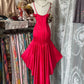 Robe de soirée courte rouge à la mode, robe d'anniversaire, robe de soirée nv4369