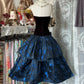 Robe de soirée courte à fleurs bleues, robe d'anniversaire, robe de soirée nv4368