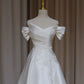 NiceVestidos – Elegantes langes Ballkleid mit zarter weißer Perlenstickerei, Abendkleid NV5992