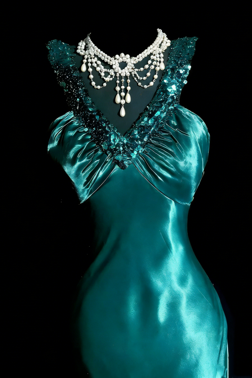 Luxury Ruched Back Formal Dress for Evening Galas & Red Carpet Events NV6872