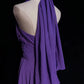 Purple Simple Long Chiffon Ball Gown Evening Dress Party Dress nv4391