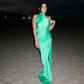 Robe de soirée longue en satin, verte, simple, élégante et à la mode, robe de bal, robe de soirée, robe de soirée, robe d'invité de mariage, nv3938