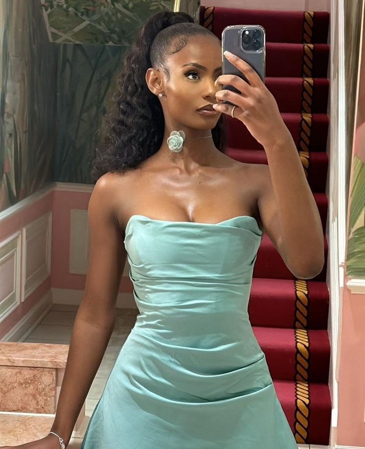 Robe de soirée d'anniversaire mini vert menthe à épaules dénudées et mignonne, robe de retour à la maison nv2906