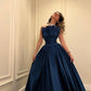 Blue Fashion Unique Elegant A-line Popular Long Evening Dress Party Dress nv2465