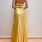 Yellow Fashion Elegant V Neck Formal Long Prom Dress Evening Gown Party Dress nv2947