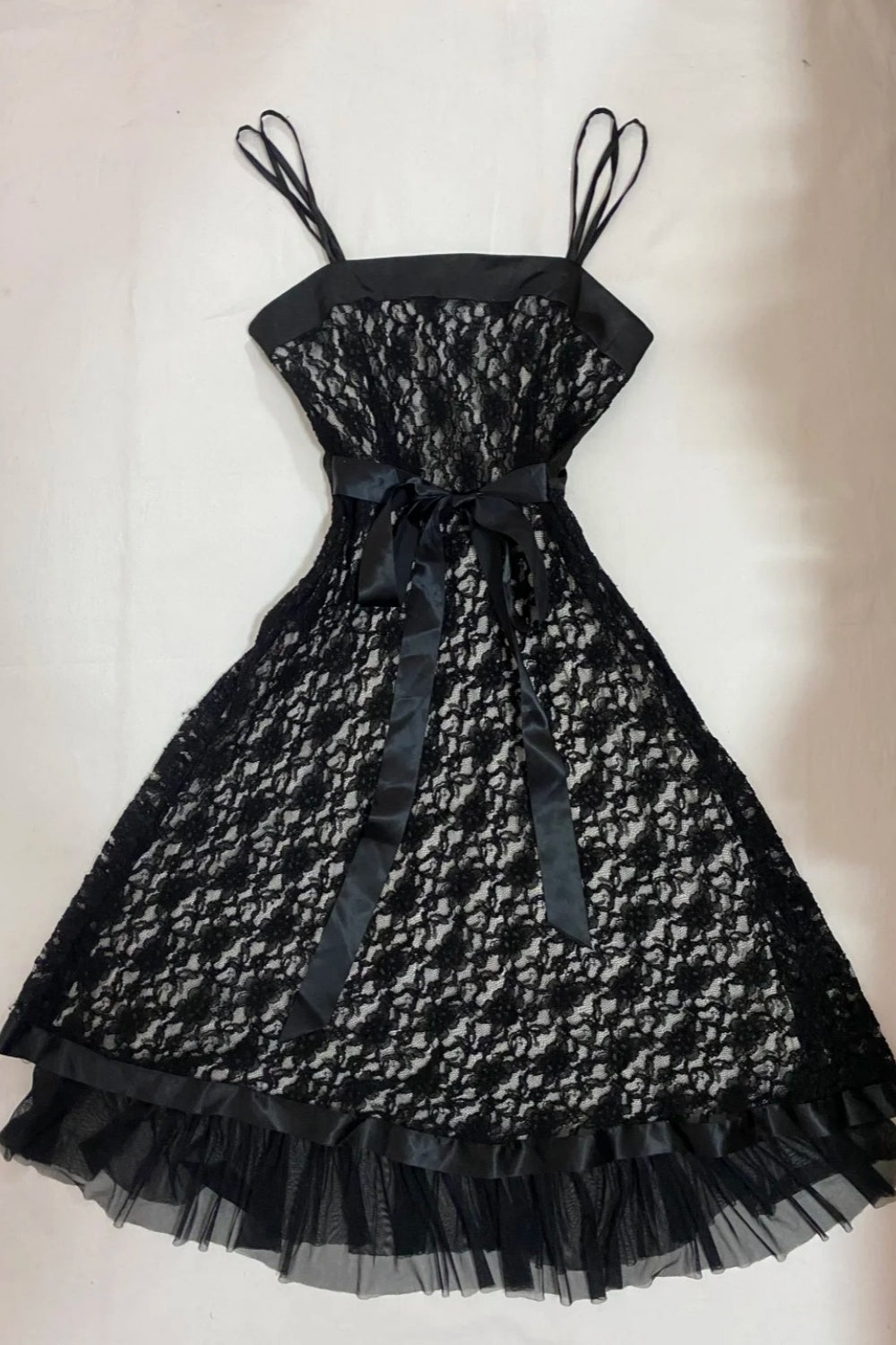 Black Short Birthday Dress, Lace Evening Dress, Party Dress NV6860