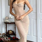 Champagner Fashion Bodycon Abendkleid Ballkleid Partykleid nv1866