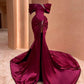 Purple Gorgeous Elegant Rhinestone Long Satin Ball Gown Evening Dress nv2851