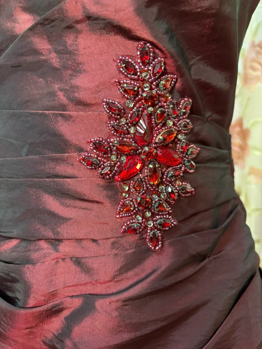 Robe de soirée longue en satin bordeaux, élégante, style rétro, pour adulte, tenue de cérémonie, d'anniversaire, nv4200