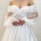 Weißes Ballkleid aus Spitze mit herzförmigem A-Linien-Ausschnitt, langes Abendkleid aus weißer Spitze, NV1532